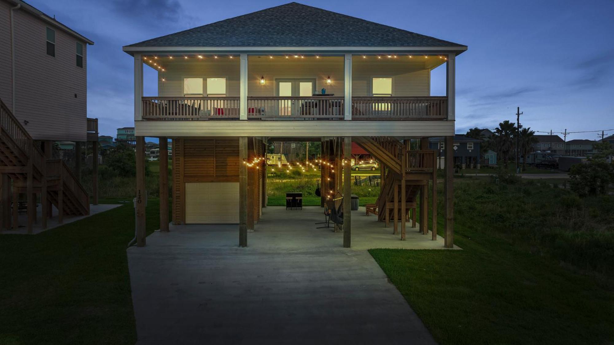 فيلا Crystal Cabana Bolivar Peninsula المظهر الخارجي الصورة