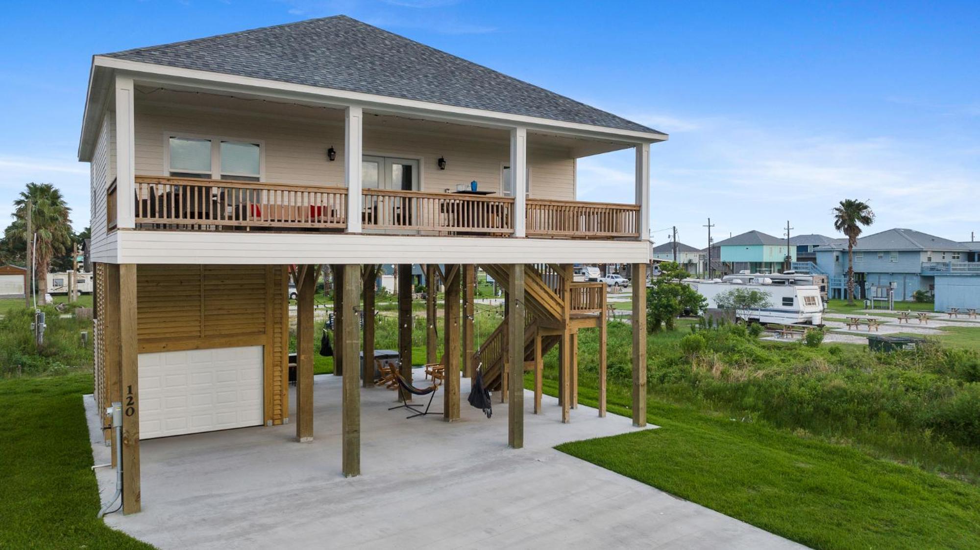 فيلا Crystal Cabana Bolivar Peninsula المظهر الخارجي الصورة