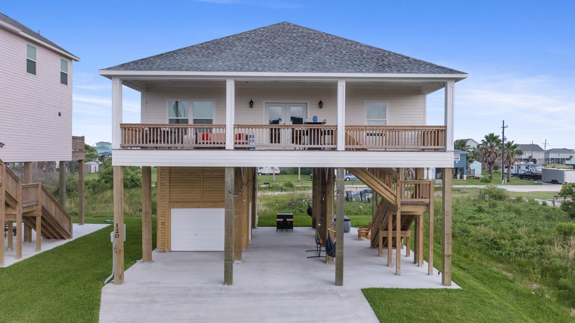 فيلا Crystal Cabana Bolivar Peninsula المظهر الخارجي الصورة